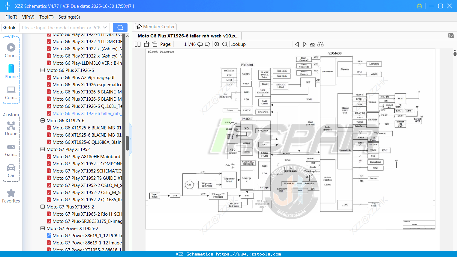 Motorola Moto G6 Plus XT1926-6 Teller_mb_wsch_v10